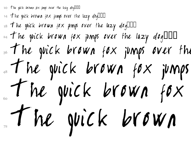 Rambo Killer font waterfall